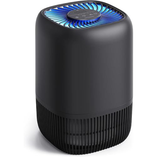 VOOPNU Air Purifiers for Bedroom, High Efficiency Filter, 1076 Ft², Black