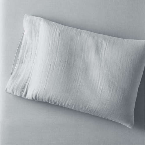 Supersoft Kids Mist Blue Organic Cotton Gauze Pillowcase