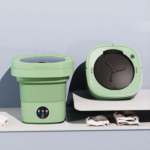 Penmahua Green 7L Portable Mini Washing Machine Washer Spinner For Small Spaces Dormitory Baby Clothes Plug-In Type Plastic Resin