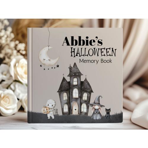 Memory Book Halloween, Baby Keepsake Photo Album, Personalized Baby Book for Costumes