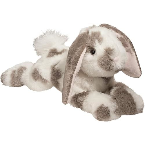 Douglas Ramsey Gray Spotted Bunny Rabbit Plush Stuffed Animal
