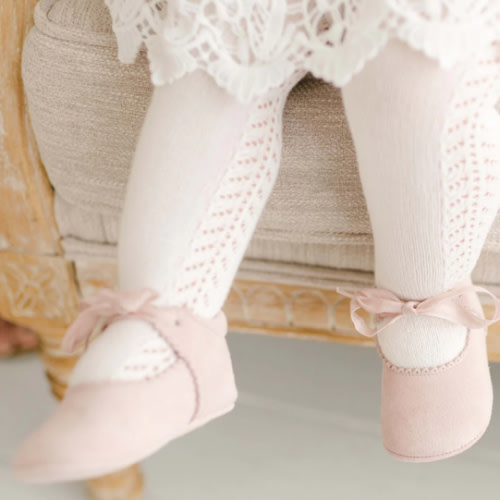 Baby Girl Shoes - Suede Mary Janes – Baby Beau and Belle