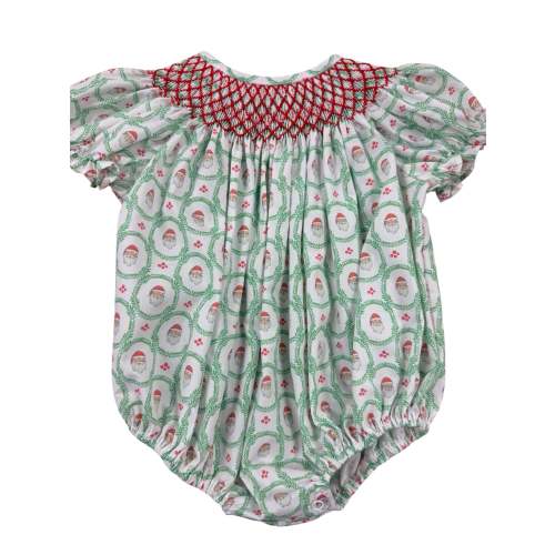 Smocked Santa Bubble – Miah Baby Co