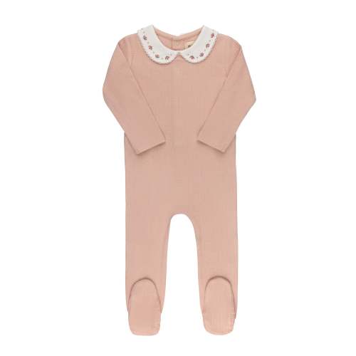 Baby Girl Footie (Stretchy) | Keepsake | Looms Knits – Ely's & Co.