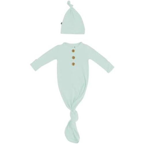 KYTE BABY Knotted Gown with Hat Set