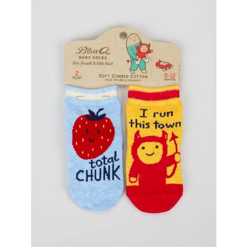 Total Chunk/ I Run This Town Baby Socks