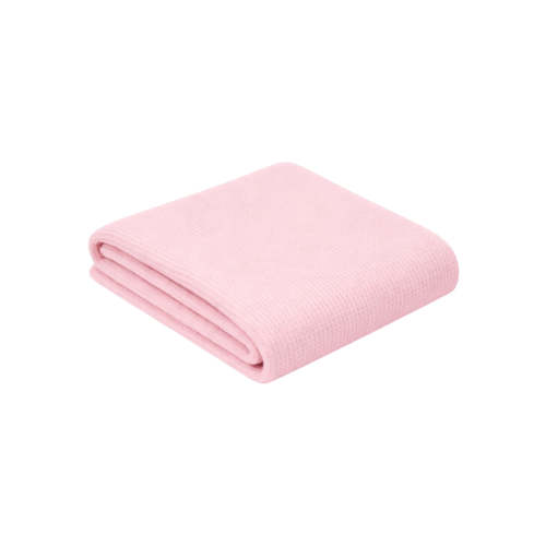 Organic Cotton Waffle Swaddle Blanket, Blush