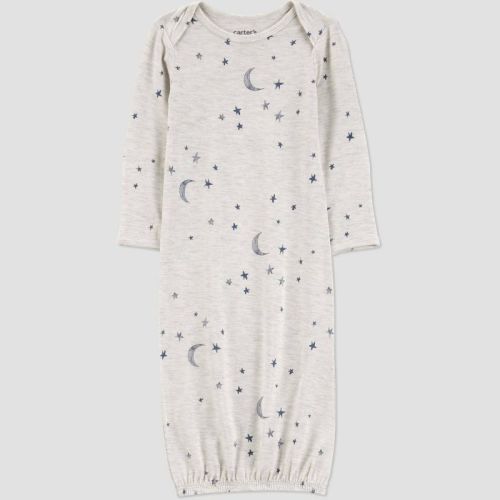 Carter's Just One You® Baby Comfy Soft Celestial Gown - Gray Newborn