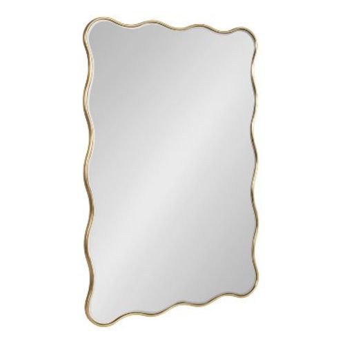 Kate & Laurel All Things Decor 24"x36" Viona Rectangle Scalloped Mirror
