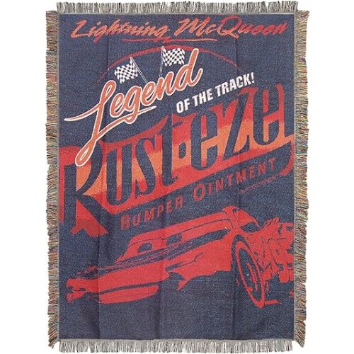 Disney Pixar 1CAR/05100/0002/RET Throw Blanket, Track Legend