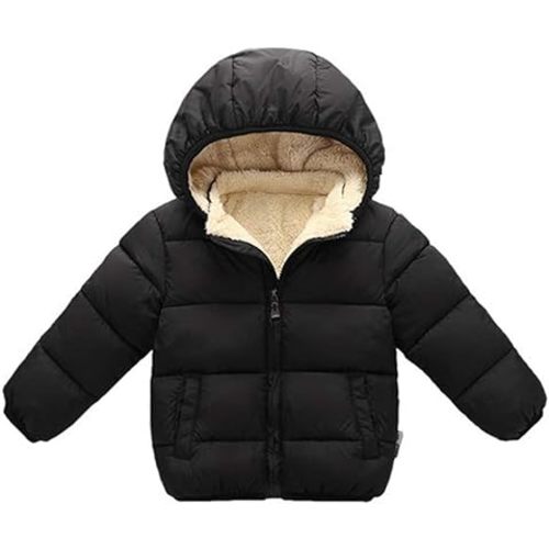 Toddler Baby Hooded Down Jacket Boys Girls Kids Thicken Warm Winter Coat Outerwear 1-7t