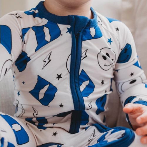 Duke University® Blue Smiley Baby PJs – Monkeeroos