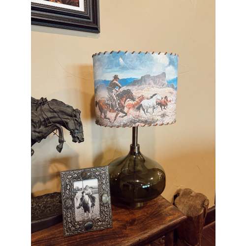 The Mustang Chase Lampshade