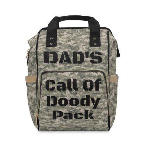 Dad's Call Of Doody Pack: Multifunctional Diaper Backpack
