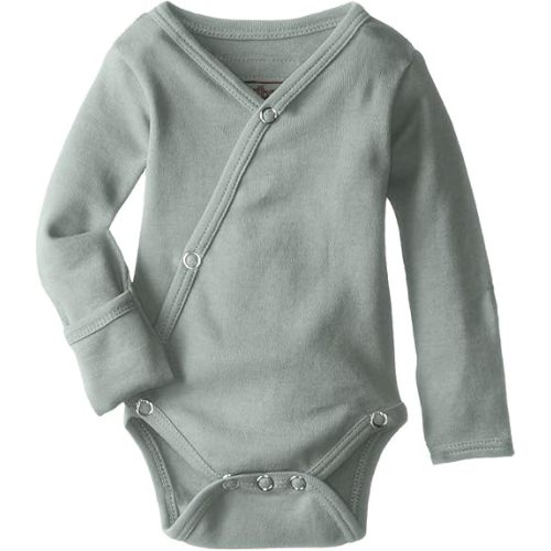 Preemie-newborn, L'ovedbaby unisex-baby Organic Cotton Baby Kimono Bodysuit