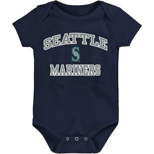 Outerstuff MLB Officially Licensed 0-24 Months City Headline Arch Logo Creeper Bodysuit Romper