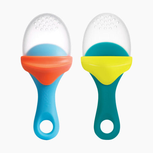 Boon Pulp Silicone Feeder - Teal/ Yellow, 2