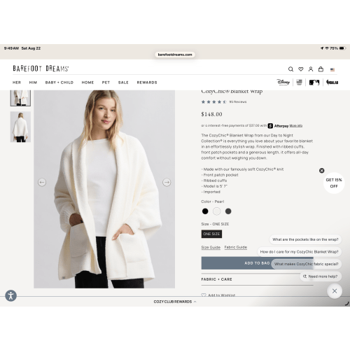 CozyChic® Blanket Wrap