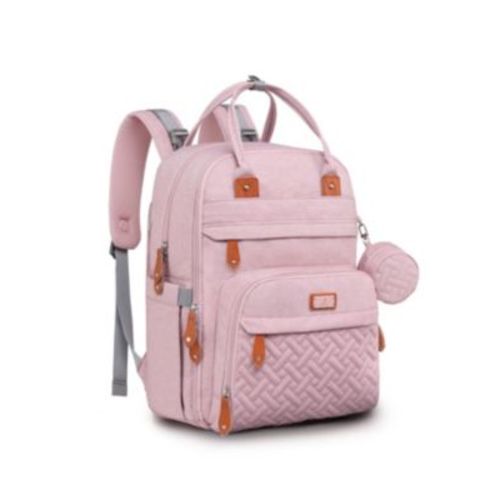 Kids Diaper Bag Backpack Stylish 26L Hands Free Bag with Changing Pad, Stroller Straps & Water-Resistant