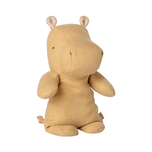 Safari friends, Hippo, Small - Cream yellow