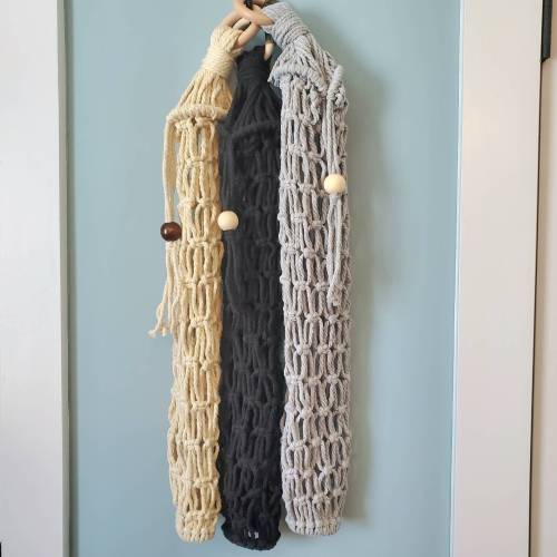 Macrame Grocery Bag Holder & Dispenser - Multiple Color Options!