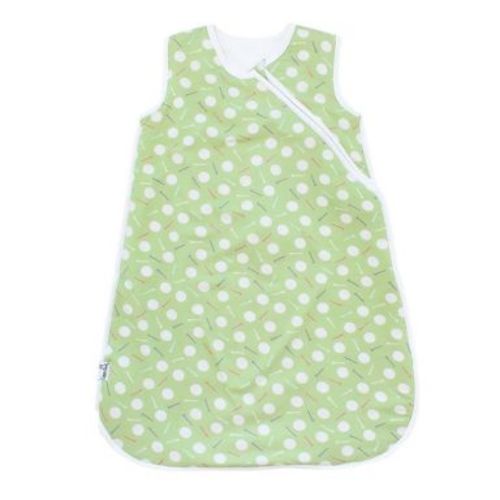 Copper Pearl Wearable Blanket Sleep Bag 6-12 Months - Bogey: Midweight Jersey, Front Full Length Zipper, V Neck, Sports Pattern