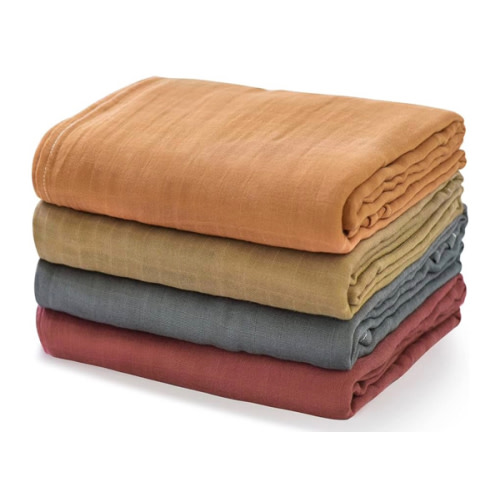 Momcozy Muslin Swaddle Blankets, Soft Silky Baby Blankets for Baby Boys & Girls, 4-Pack Breathable and Skin-Friendly Baby Swaddle, Baby Blankets Unisex, 47 x 47 inches