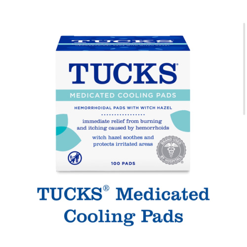 TUCKS Medicated Cooling Pads, 100 Count – Hemorrhoid Pads with Witch Hazel, Cleanses Sensitive Areas, Protects from Irritation, Hemorrhoid Treatment, Medicated Pads Used by Hospitals