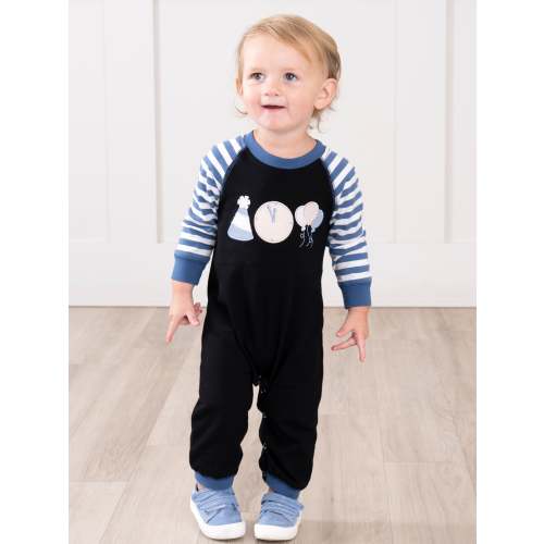 Clock Strikes Midnight Romper