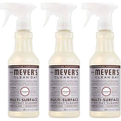 MRS. MEYER'S CLEAN DAY Multi-Surface Everyday Cleaner, Lavender Scent, 16 Fl Oz Bottle - 3 Pack