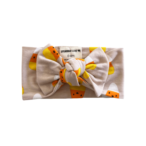 Knot Bow, Candy Corn – SpearmintLOVE