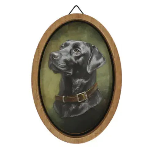 Dog Oval Wall Décor by Ashland®, Color: Black Lab | Michaels