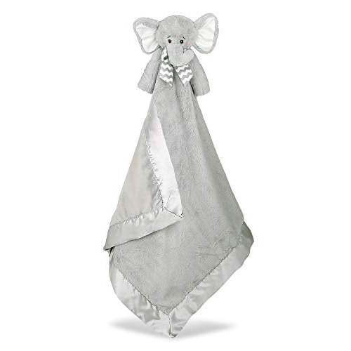 Bearington Baby Lil' Spout Cuddle Me Sleeper, Elephant Stroller & Security Blanket (28.5" x 28.5"), Child