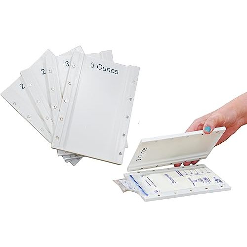 Magnetic Breastmilk Freeze Flat Trays - Breastpump Accessory to Freeze Breast Milk Storage Bags Flat - (for Lansinoh, Up&Up, & Avent, Starter Set (2-6oz))