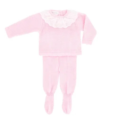 PETITE PENELOPE Knit Baby Sweater & Stockings Set