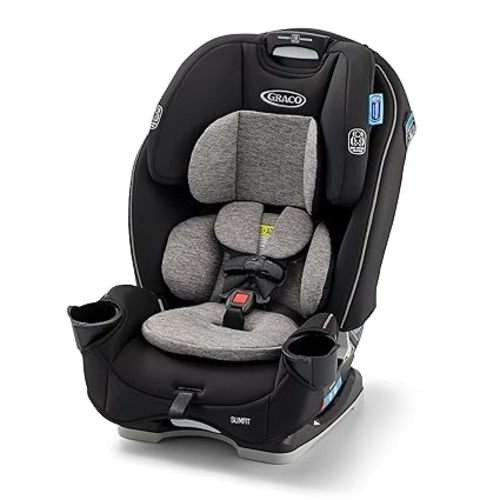 Graco Slimfit 3-in-1 Convertible Car Seat, Slim Car Seat with Space-Saving Design, Highback Booster Seat with 10-Position Headrest, Rear Facing and Forward Facing Carseat, Jarret