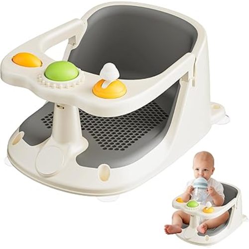 Baby Bath Seat for Babies 6 Months & Up - Bath Seats for Babies Sitting up, Non-Slip Toddler & Infant Bath Seat Comfortable Baby Bath Chair