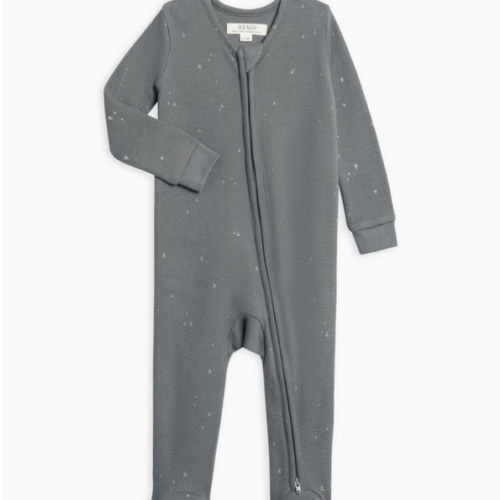 Colored Organics Baby Zip-Up Footed Sleeper with 2-Way Zipper - Newborn Organic Cotton Pajamas