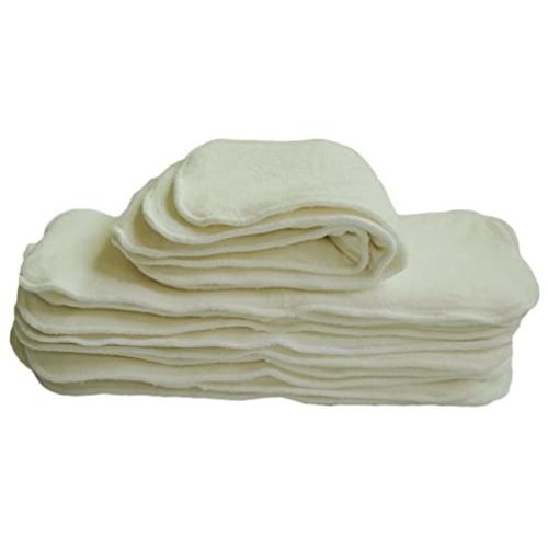 ALVABABY 4 Layers Cloth Diaper Inserts, Rayon from Bamboo Inserts,Absorbent 12pcs 12MB