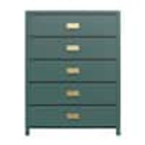 Little Seeds Haven 36 in., 5-Drawer Kids Dresser, Hunter Green 6833946COMS