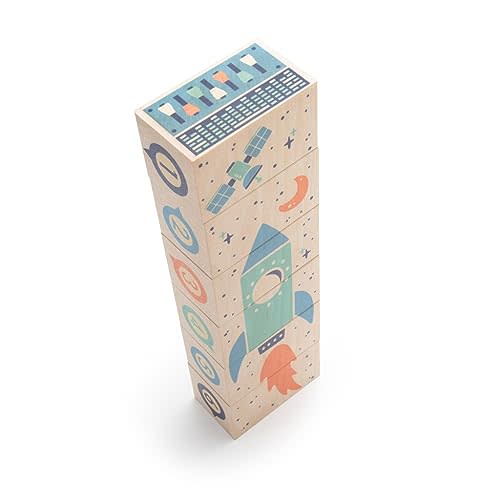 Uncle Goose Environments, Space Blocks - Made in The USA