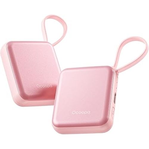 OCOOPA Hand Warmers Rechargeable, Smart Temp Control 7H*2 Long Safe Heat, Ultra Slim, Pocket-Size Design That Fits Gloves, Gifts for Women, Outdoor, Office, Commute (UT5 Nano)