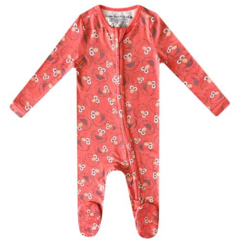 Zip-Up Footie Pajama - Elmo