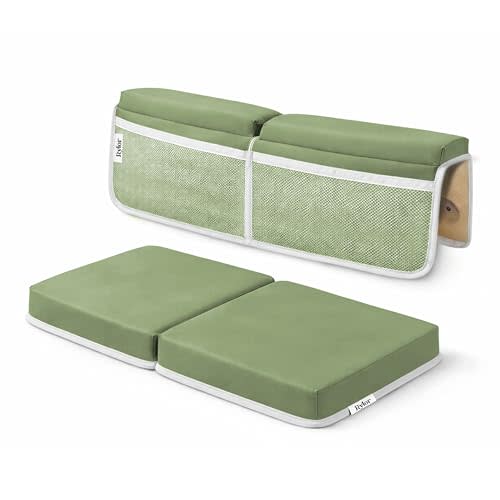 Rylor Premium Baby Bath Kneeler Mat & Elbow Rest Pad Set – Comfortable Bath Kneeler and Elbow Kneeling Rest Pad for Parents, Extra Long 26'', 2.4'' Thick, Non-Slip Support for Easy Bath Time (Green)