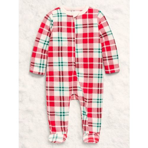 2-Way-Zip Sleep & Play Microfleece Footed One-Piece for Baby | Old Navy