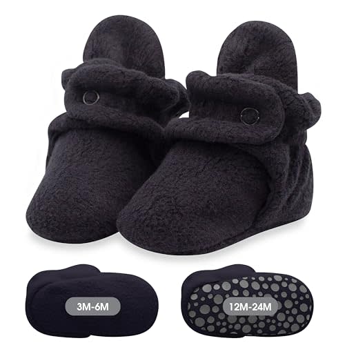 Zutano unisex-baby Cozie Fleece Baby Booties With Grippers