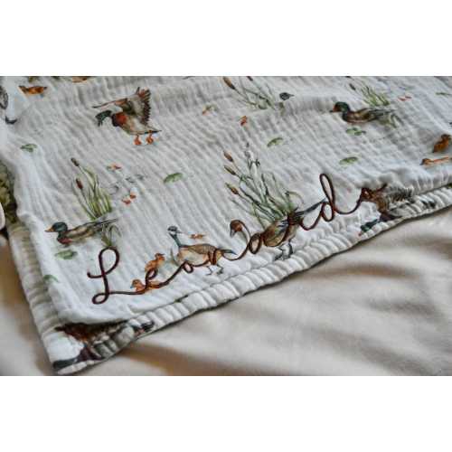 Personalized Baby Blanket, Embroidered Duck Blanket, Duck Baby Blanket, Name Blanket, Embroidered Blanket, Duck Nursery, Duck Blanket