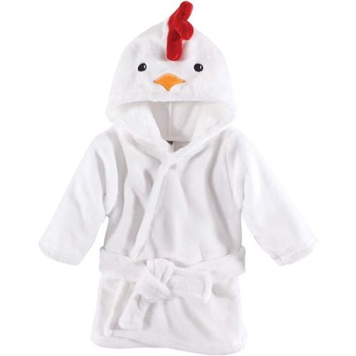 Hudson Baby Unisex Baby Plush Animal Face Bathrobe