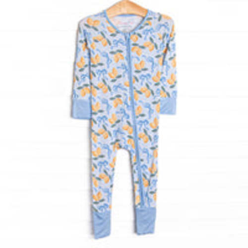 Lemon Grove Bamboo Zippy Pajama, Blue – Stitchy Fish