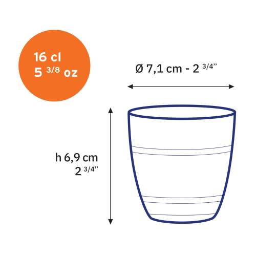 Le Gigogne® Glass Tumblers - 5.625oz - Set of 6